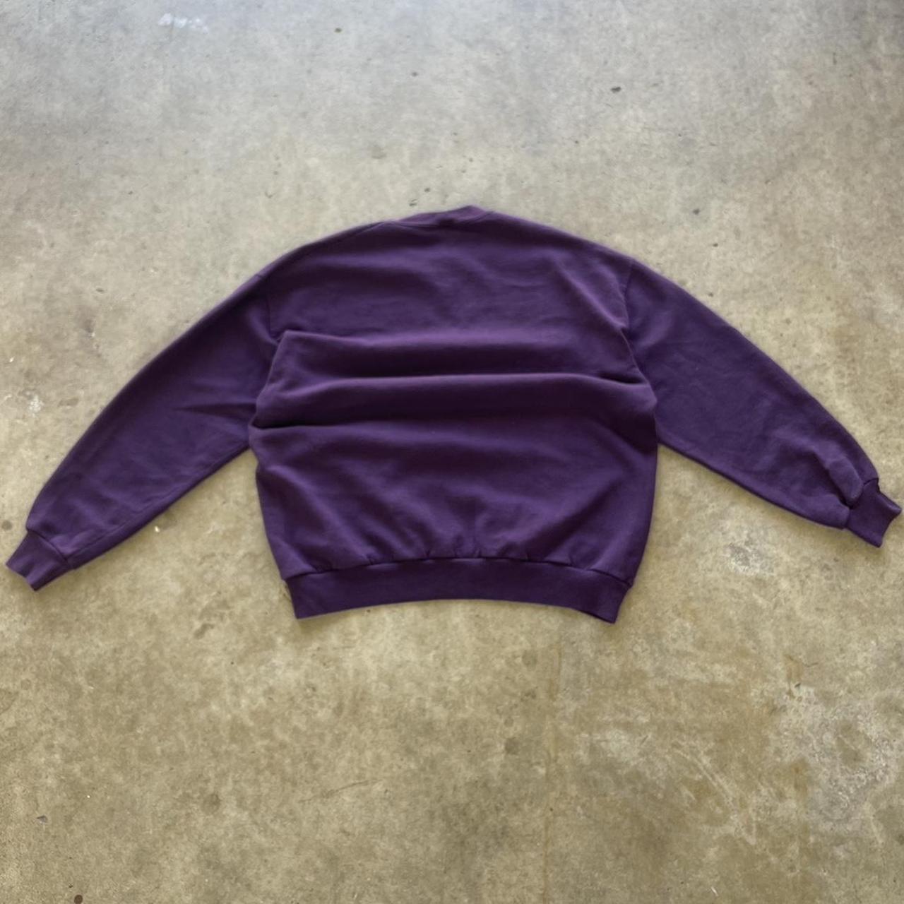 Men's Vintage Purple Jerzees blank Heavyweight crewneck Size XL