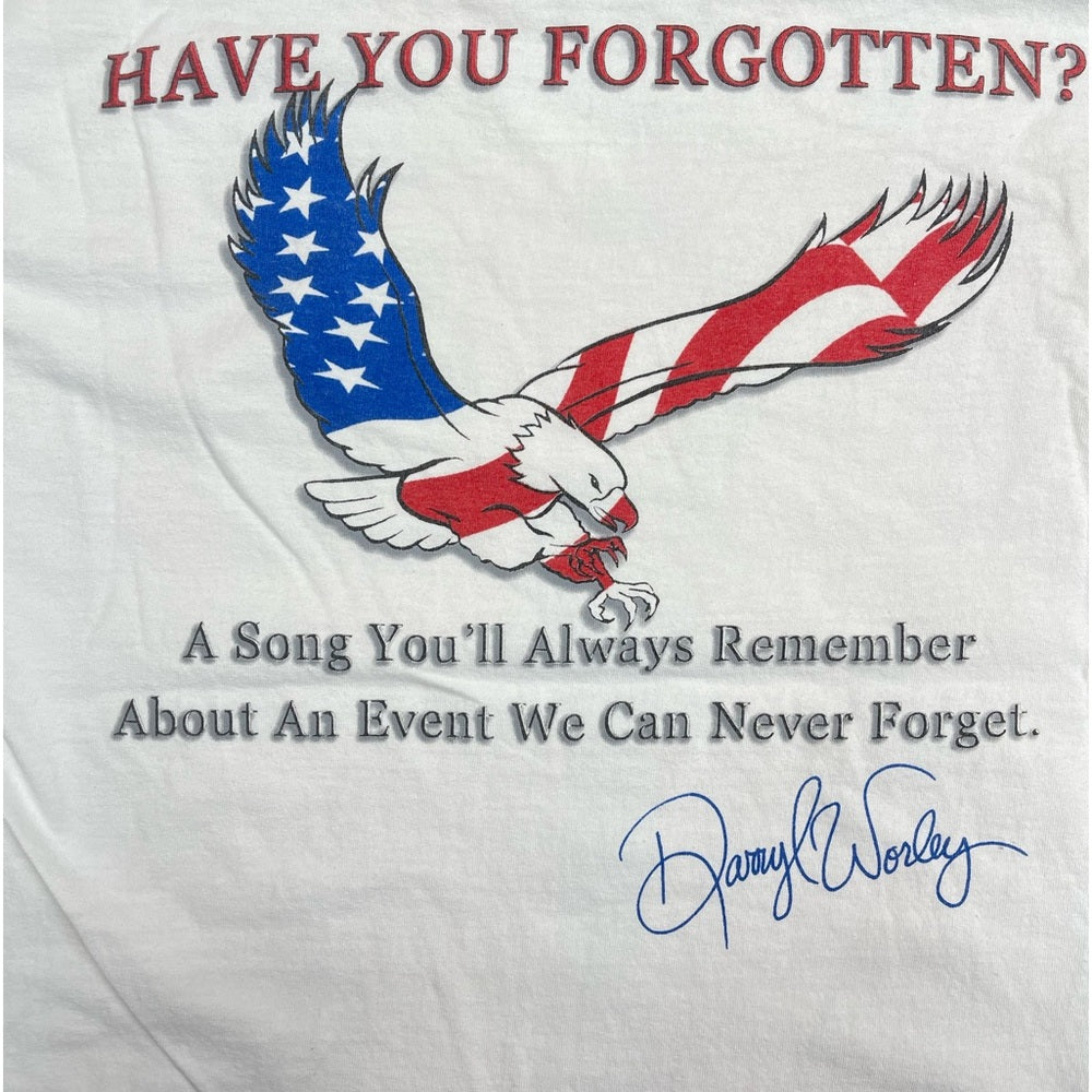 Men’s Y2K Darryl Worley “Have you forgotten” (9/11) t-shirt size Large