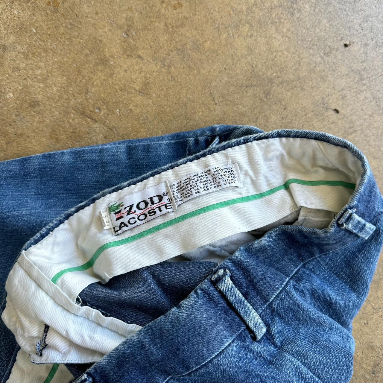 Vintage 70s IZOD Lacoste Blue jeans waist is 16' length 29'