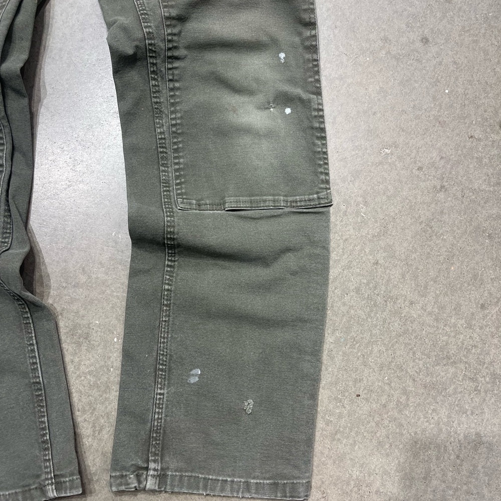 Women's Y2K Olive Green Dickies Double-knee pants Size 10