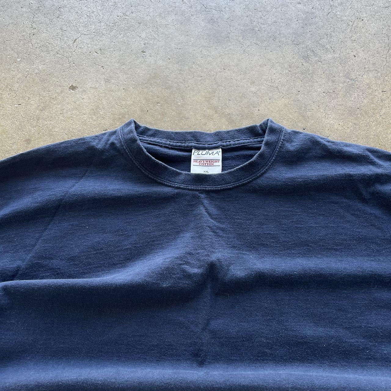 Vintage Pluma Heavyweight Long sleeve Navy Blank size XXL