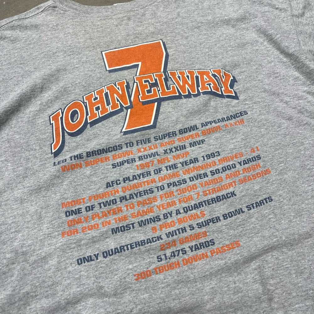 Y2k John Elway Hall of Fame T-shirt Class of 2004 Size XXL