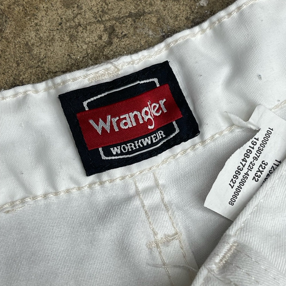 Men’s Y2K White Wrangler Carpenter pants size 32x32