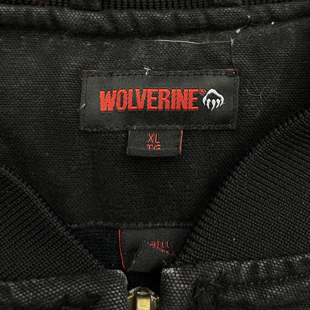 Men's Vintage Black Wolverine Canvas Vest size XL