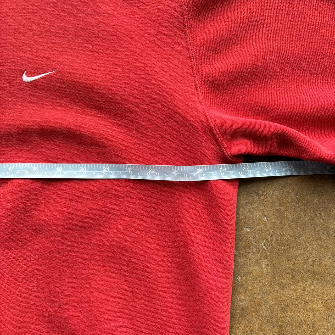 Men's Vintage 90s Red Mini swoosh Nike Crewneck Size Fits XL