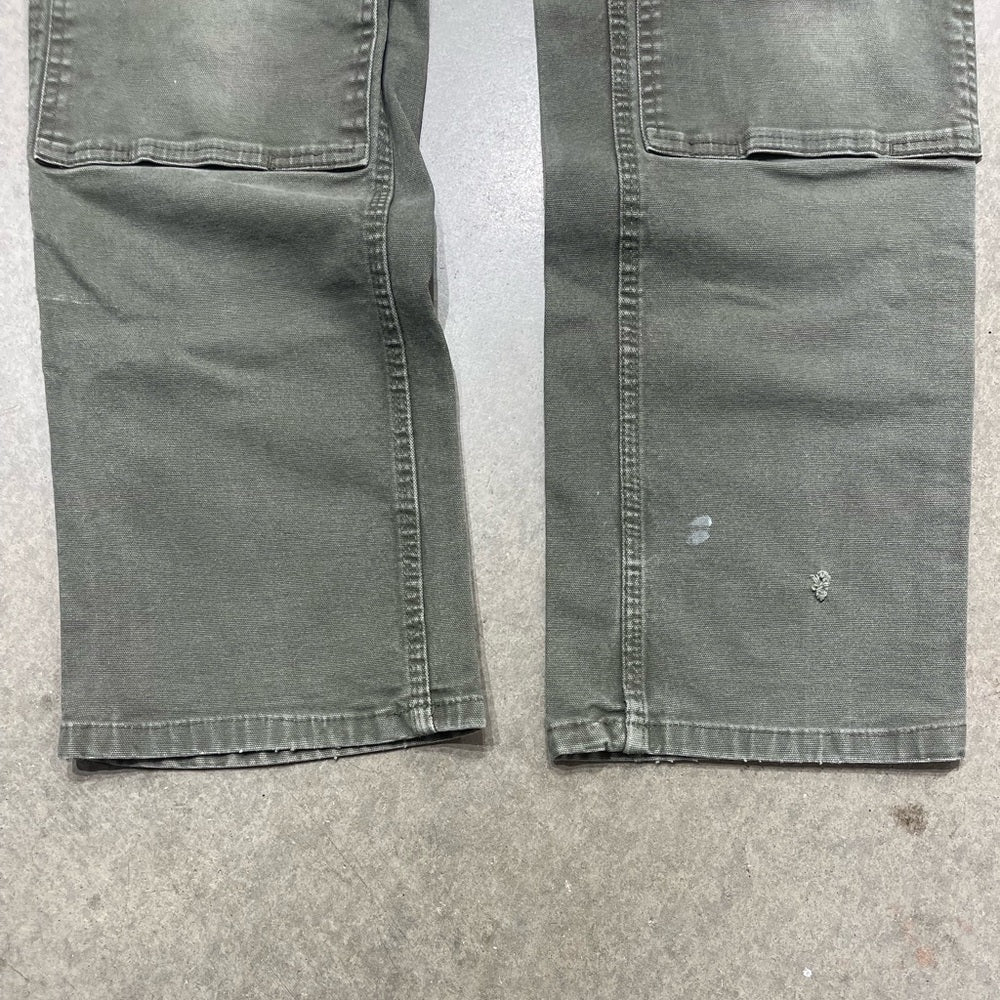 Women's Y2K Olive Green Dickies Double-knee pants Size 10