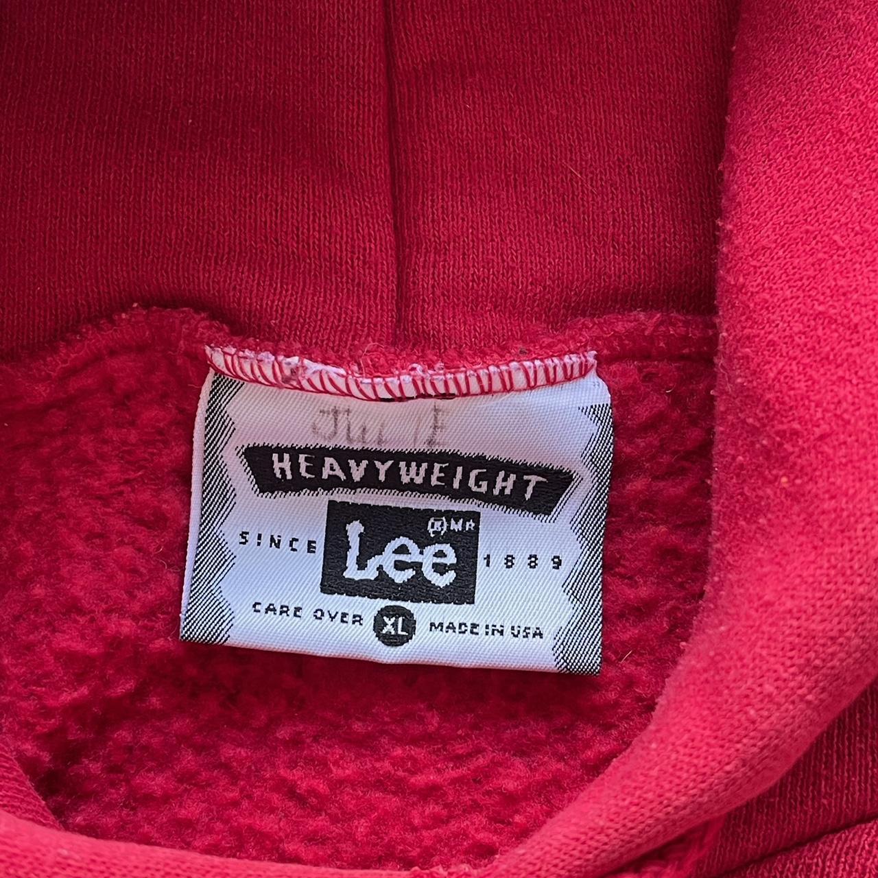 Vintage heavyweight Lee 1996 Hoodie with front and back graphic Size XL