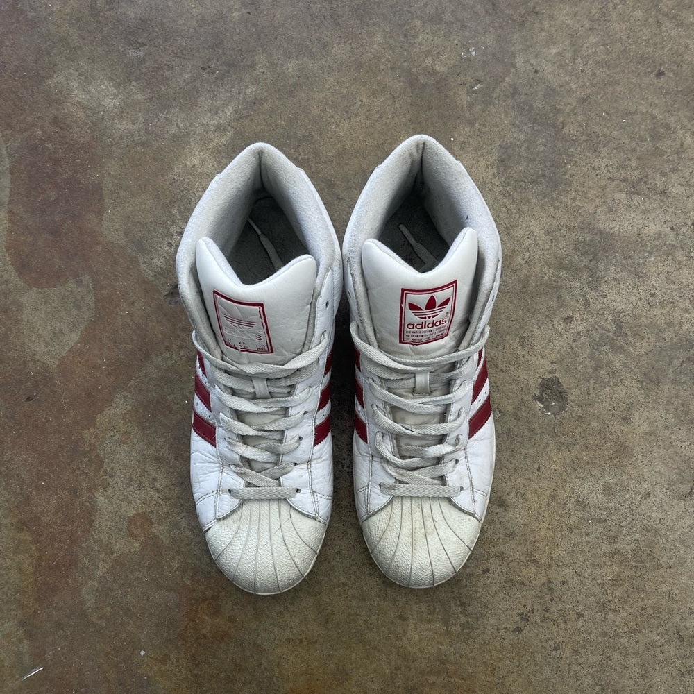Men’s vintage adidas pro model [S75928] white/red size 12