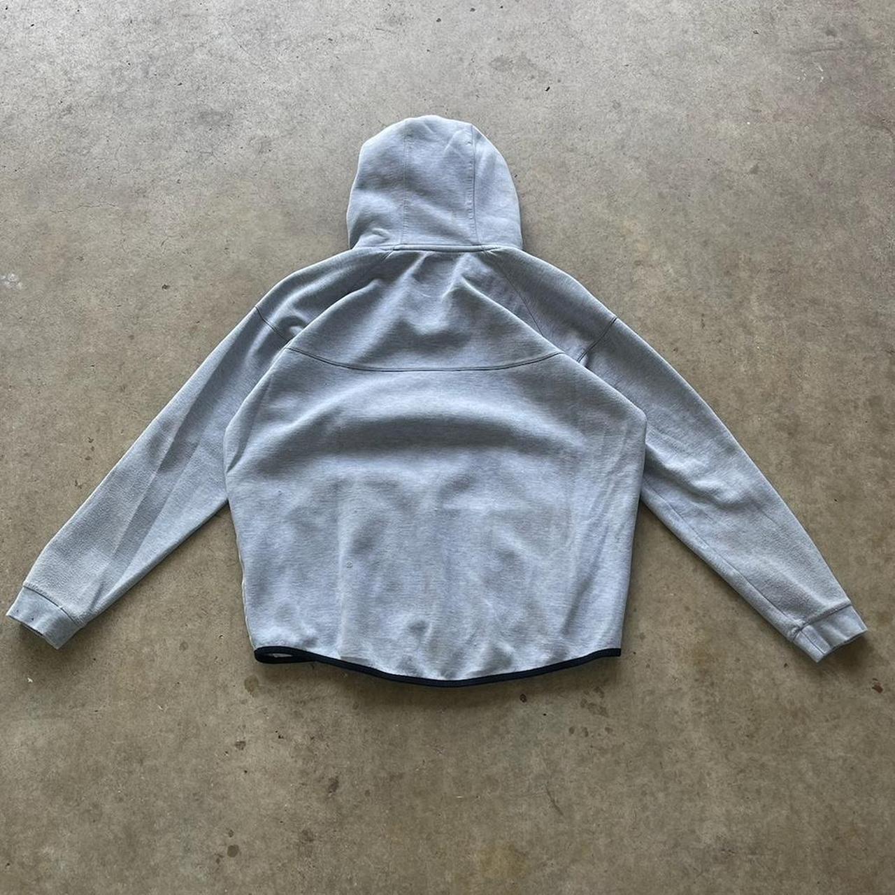 Grey Nike tech hoodie  With blue strings Size XL