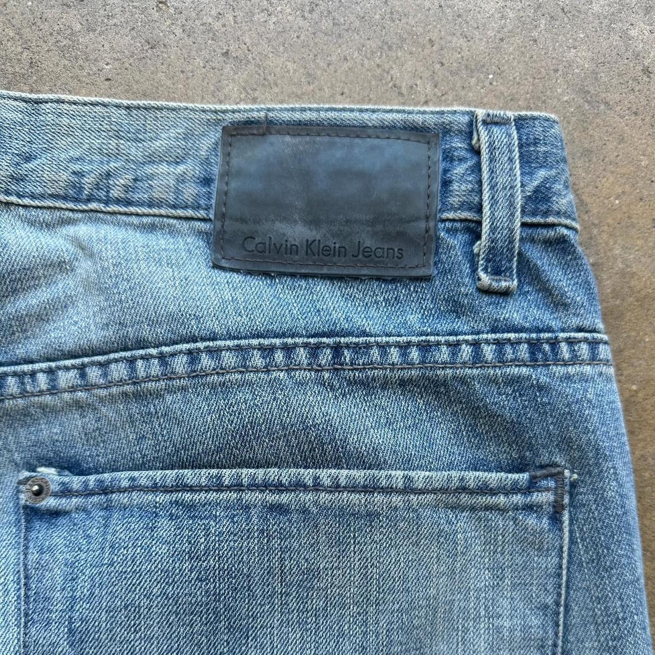 Y2K CALVIN KLEIN faded blue jeans Size 34