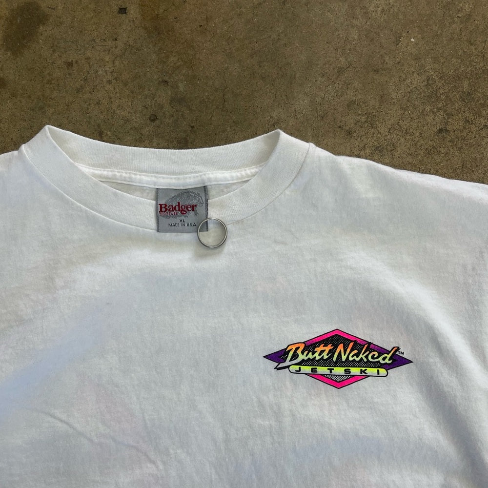 Vintage 1993 Butt Naked jet ski T-shirt size XL