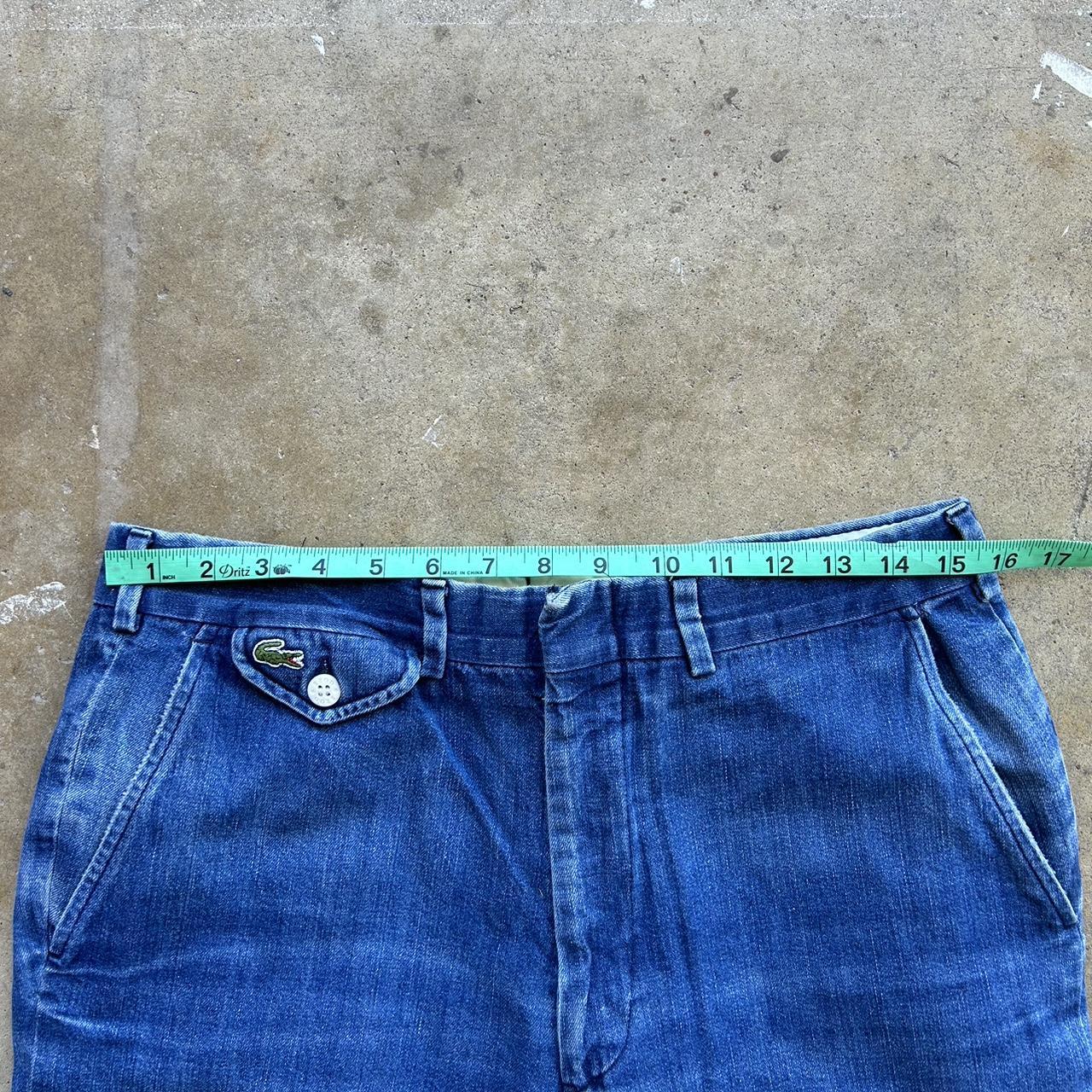 Vintage 70s IZOD Lacoste Blue jeans waist is 16' length 29'