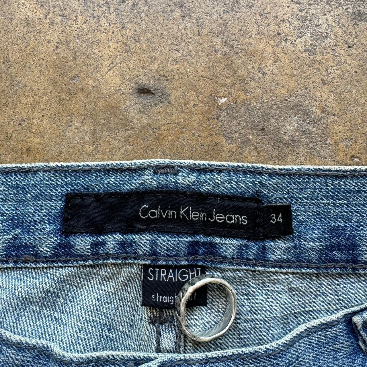 Y2K CALVIN KLEIN faded blue jeans Size 34